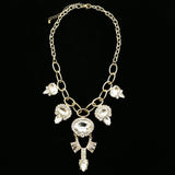 Luxury Crystal Necklace Gold NWOT
