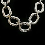Luxury Hammered Finish Necklace Gunmetal NWOT