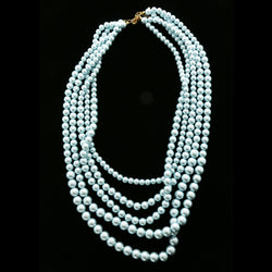 Luxury Necklace Gold/Blue NWOT