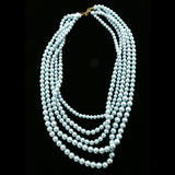 Luxury Necklace Gold/Blue NWOT
