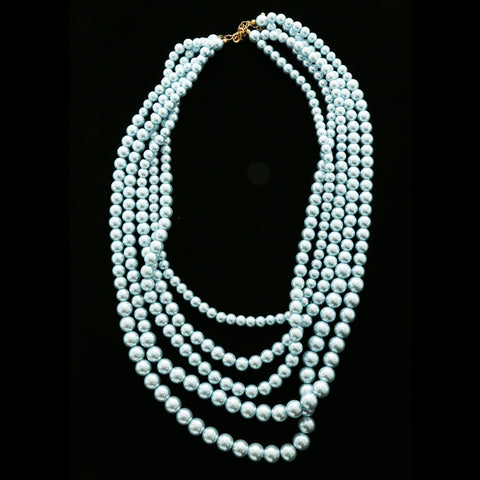 Luxury Necklace Gold/Blue NWOT