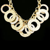 Luxury Hammered Finish Necklace Gold NWOT