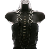 Luxury Necklace Silver/Black NWOT