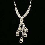 Luxury Crystal Necklace Silver NWOT