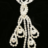 Luxury Crystal Necklace Silver NWOT