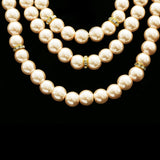 Luxury Crystal Necklace Gold/Pink NWOT