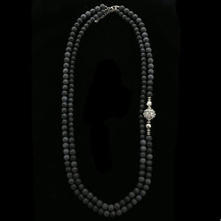 Luxury Crystal Necklace Silver/Black NWOT