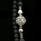 Luxury Crystal Necklace Silver/Black NWOT
