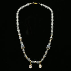 Luxury Crystal Necklace Gold/Clear NWOT