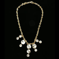 Luxury Crystal Necklace Gold NWOT