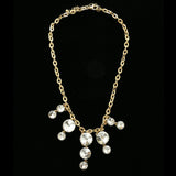 Luxury Crystal Necklace Gold NWOT