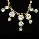 Luxury Crystal Necklace Gold NWOT