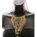 Luxury Leather Choker-Necklace Gold/Green NWOT