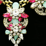 Luxury Crystal Necklace Gold/Pink NWOT
