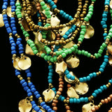 Luxury Beads Necklace Gold/Multicolor NWOT