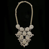 Luxury Crystal Necklace Gold/Clear NWOT
