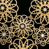 Luxury Crystal Necklace Gold NWOT