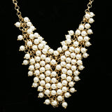 Luxury Pearl Necklace Gold/White NWOT