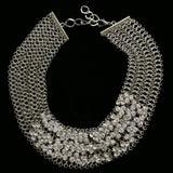 Luxury Crystal Necklace Silver NWOT