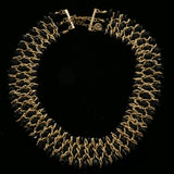 Luxury Faceted Necklace Gold/Black NWOT