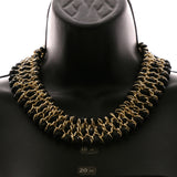 Luxury Faceted Necklace Gold/Black NWOT
