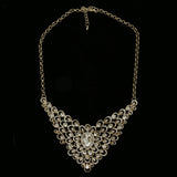 Luxury Crystal Necklace Gold NWOT