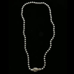 Luxury Crystal Necklace Silver/Gray NWOT