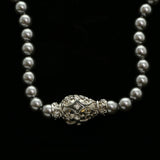 Luxury Crystal Necklace Silver/Gray NWOT