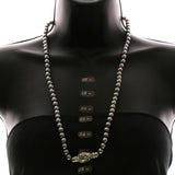 Luxury Crystal Necklace Silver/Gray NWOT