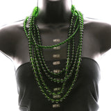 Luxury Necklace Gold/Green NWOT