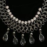 Luxury Crystal Choker-Necklace Gunmetal NWOT