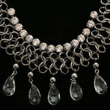 Luxury Crystal Choker-Necklace Gunmetal NWOT