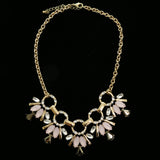 Luxury Faceted Necklace Gold/Blue NWOT