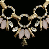 Luxury Faceted Necklace Gold/Blue NWOT