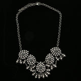 Luxury Crystal Necklace Gunmetal NWOT