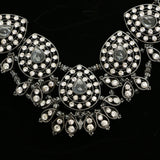 Luxury Crystal Necklace Gunmetal NWOT
