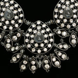Luxury Crystal Necklace Gunmetal NWOT