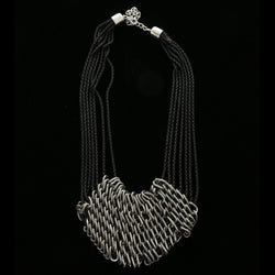 Luxury Necklace Gunmetal/Black NWOT