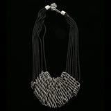 Luxury Necklace Gunmetal/Black NWOT