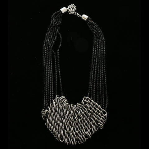 Luxury Necklace Gunmetal/Black NWOT
