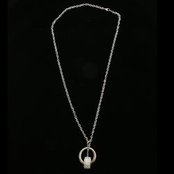 Luxury Crystal Pendant-Necklace Silver NWOT