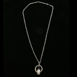Luxury Crystal Pendant-Necklace Silver NWOT