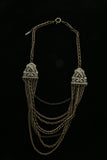 Luxury Crystal Antiqued Necklace Gold NWOT