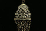 Luxury Crystal Antiqued Necklace Gold NWOT