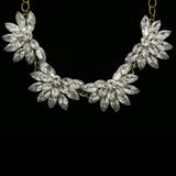 Luxury Crystal Antiqued Necklace Gold NWOT