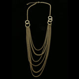 Luxury Hammered Finish Necklace Gold NWOT