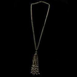Luxury Faceted Crystal Necklace Gold & Dark-Silver NWOT