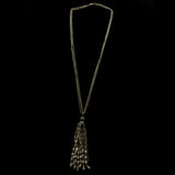 Luxury Faceted Crystal Necklace Gold & Dark-Silver NWOT