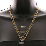 Luxury Crystal Necklace Gold/Blue NWOT