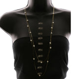 Luxury Pearl Necklace Gold/White NWOT